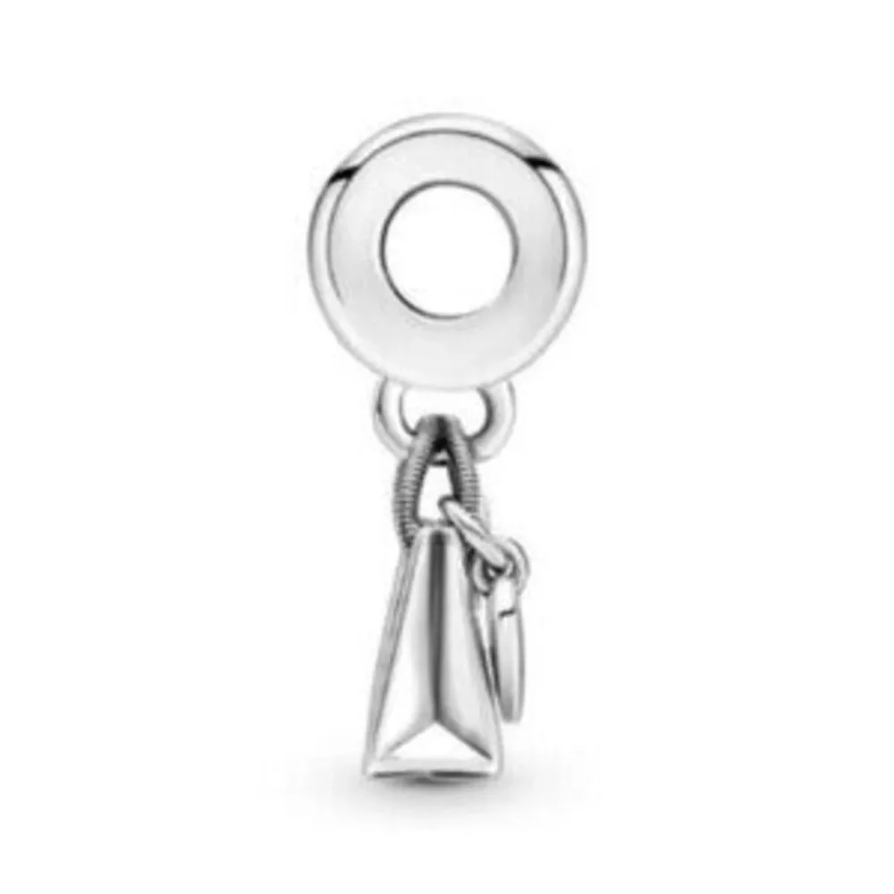Pandora Shopping Bag Charm S925 Silver Dangle for Bracelet Pendant